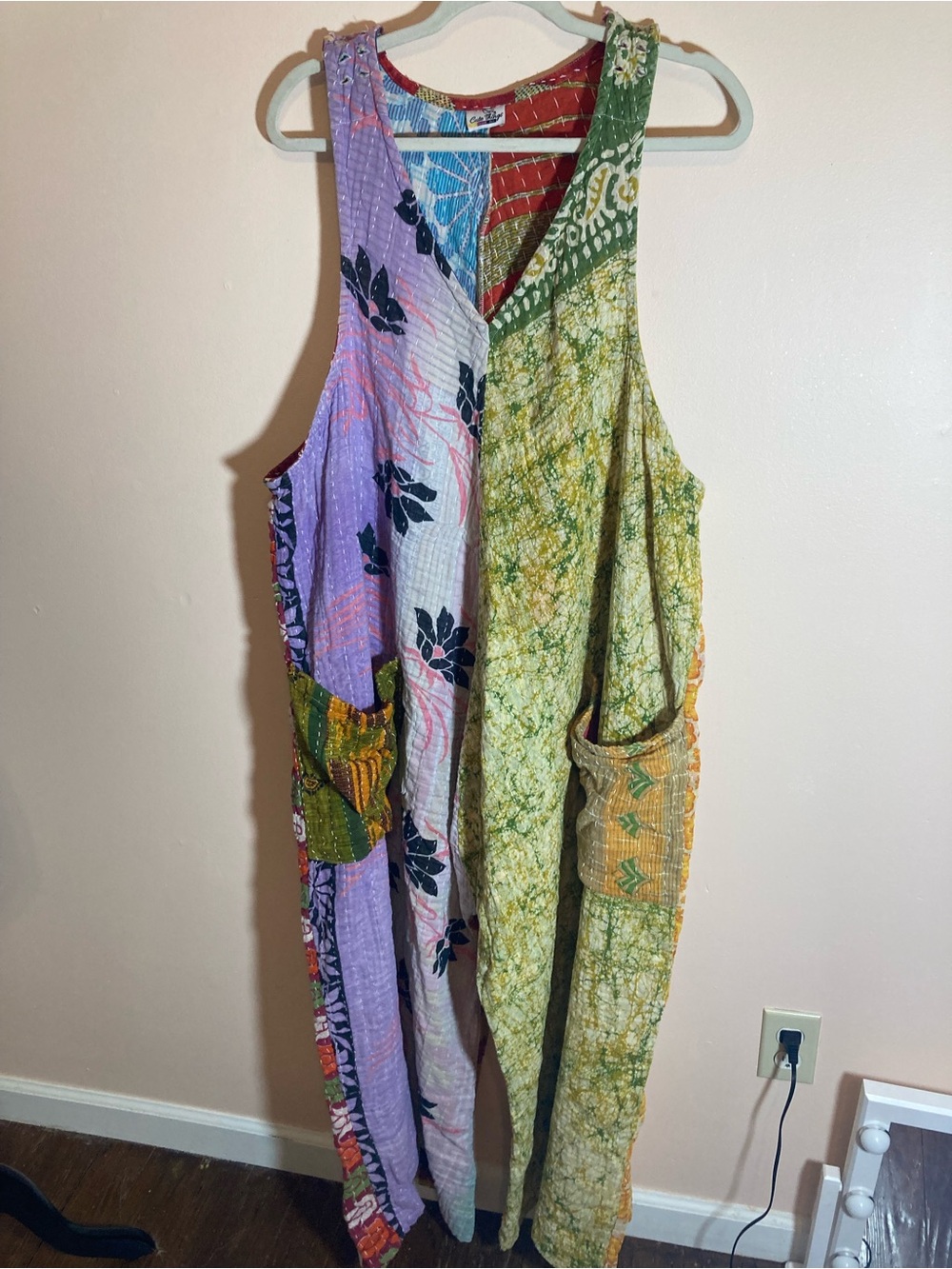 Boho Multicolor Patchwork Sleeveless Jumpsuit Romper